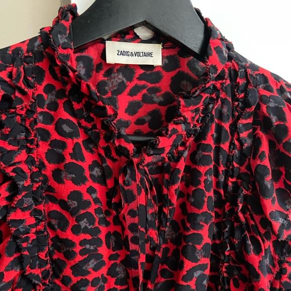 Red Leo top from Zadig&Voltaire - Picture 4 of 6